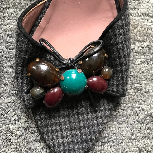 90s Rare Miu Miu Butterfly Sandals Mules, size 38.5 - Picture 5 of 10